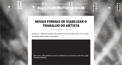 Desktop Screenshot of produtor.mus.br