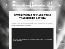 Tablet Screenshot of produtor.mus.br